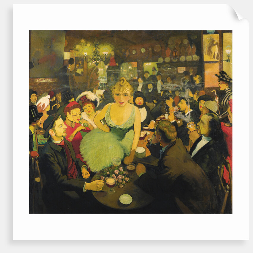 In the Aristide Bruants Montmartre club Le Mirliton, 1886-1887 by Louis Anquetin