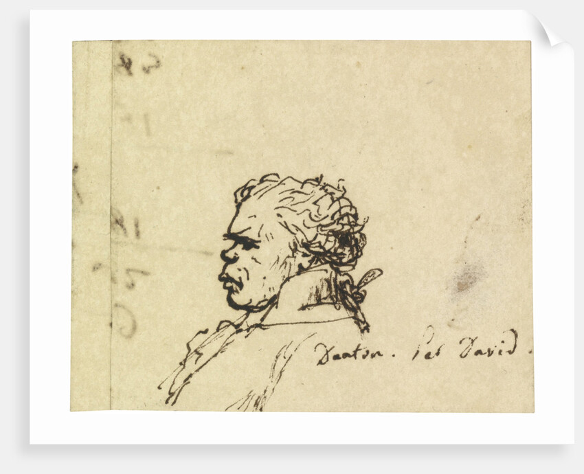 Portrait of Georges Jacques Danton by Jacques Louis David