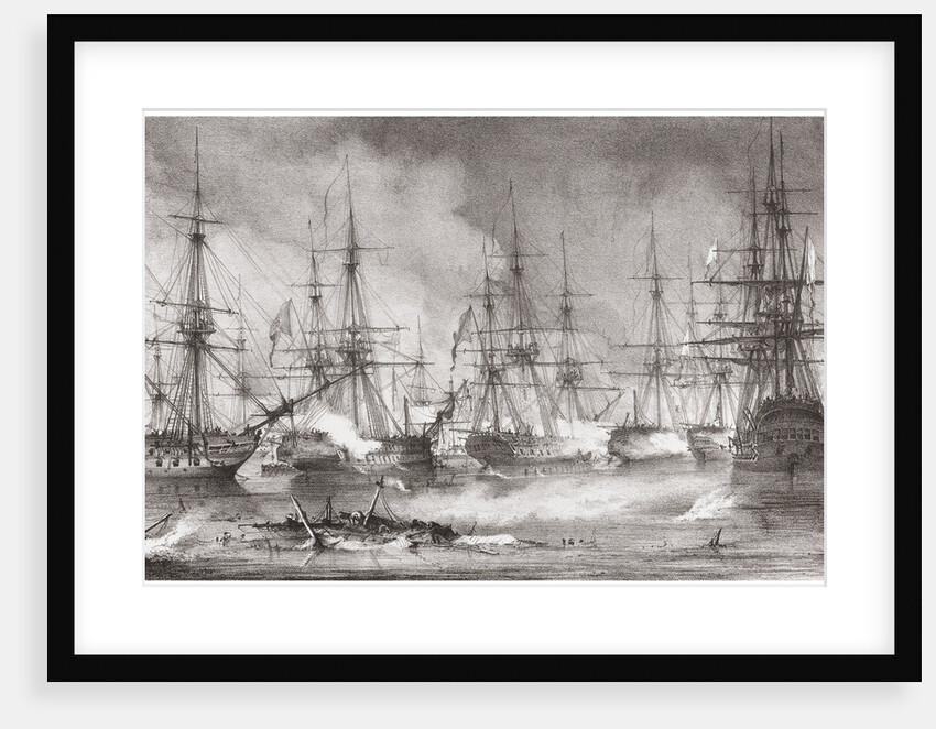 The Naval Battle of Navarino on 20 October 1827, 1828 by George Philip Reinagle