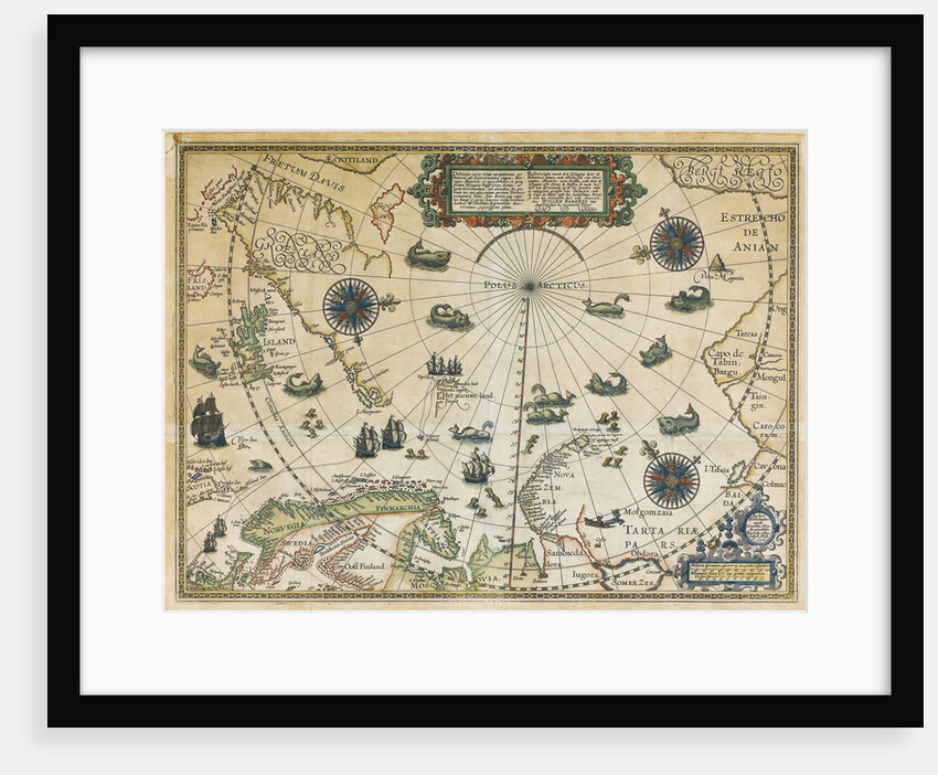 Map of Willem Barentsz Third Voyage, 1598 by Cornelis Claesz