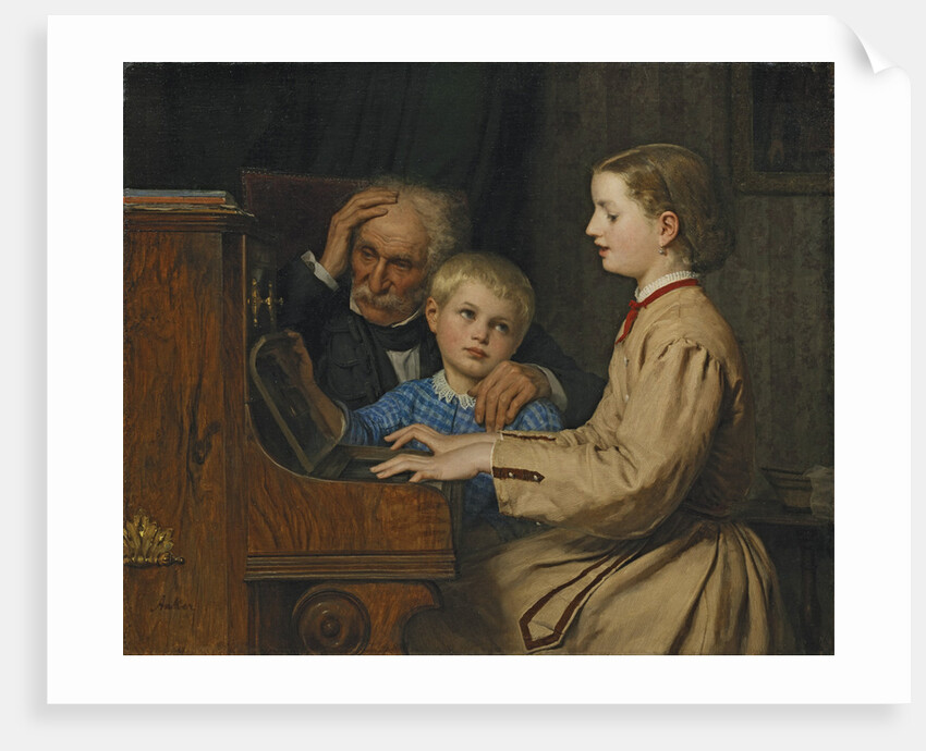 Song of the Homeland, 1874 by Albert Anker