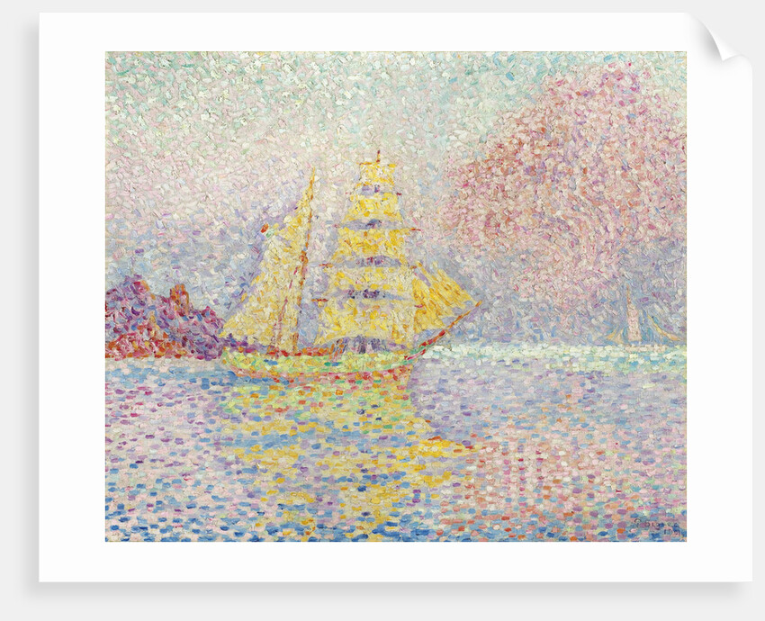 Italian brig at Agay, 1901 by Paul Signac