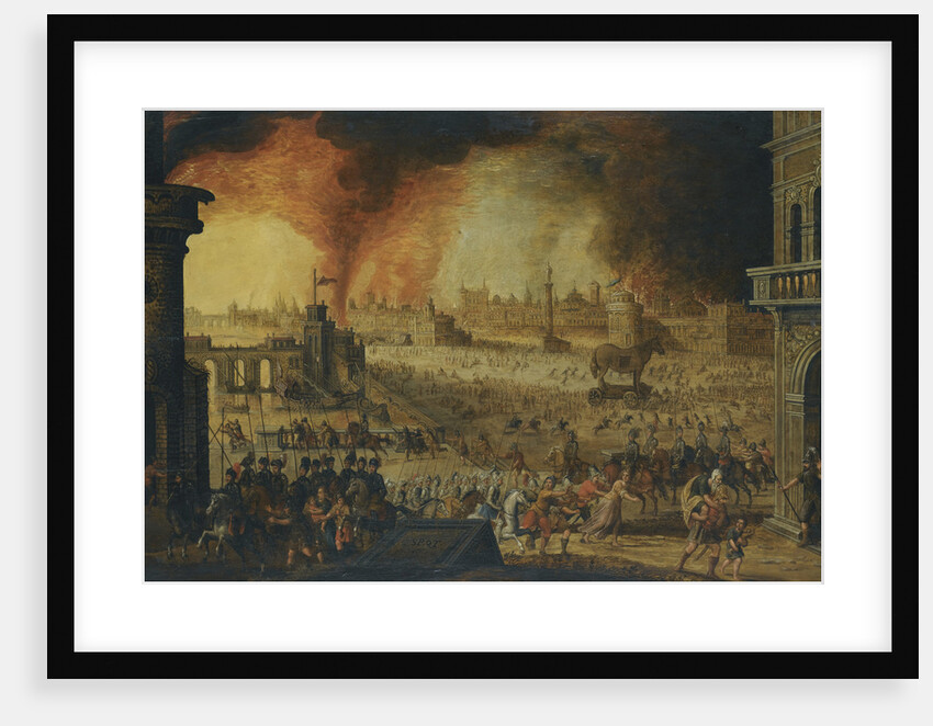 The Siege of Troy, 17th century by Anonymous