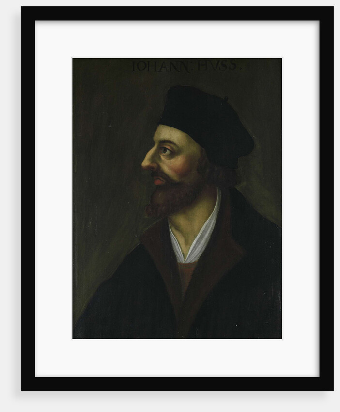 Portrait of John Hus, 17th century by Anonymous
