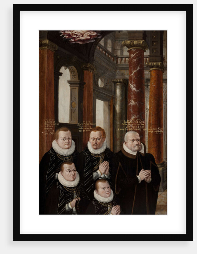 The Family of Julius of Brunswick-Lüneburg and Hedwig of Brandenburg. Wing of the Epitaph-altarpiece by Hans Vredeman de Vries