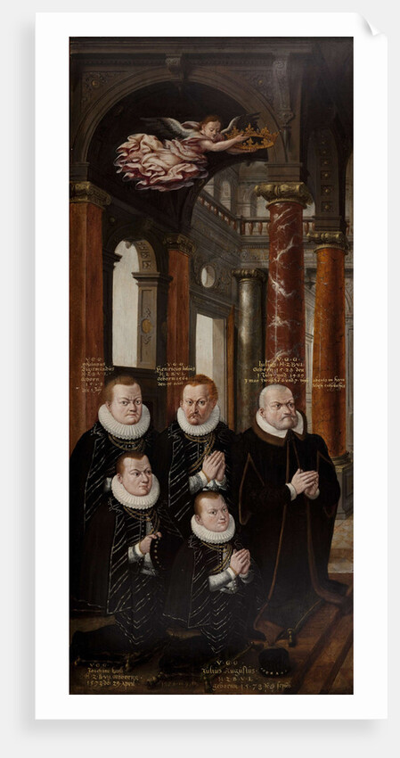 The Family of Julius of Brunswick-Lüneburg and Hedwig of Brandenburg. Wing of the Epitaph-altarpiece by Hans Vredeman de Vries