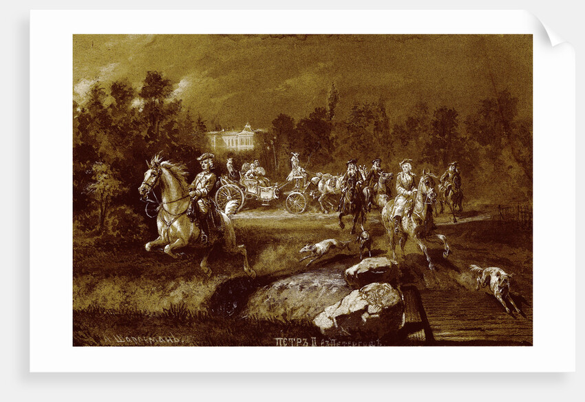 Peter II in Peterhof by Adolf Charlemagne