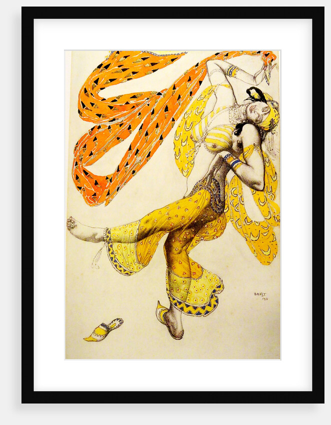 Odalisque. Costume design for the ballet Sheherazade by N. Rimsky-Korsakov, 1910 by Léon Bakst