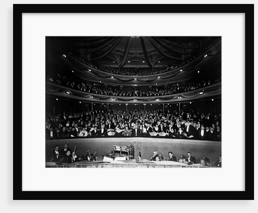 Celebration at the National Theatre on 13 January 1918 after the recognition of Finnish independence by Eric Sundström