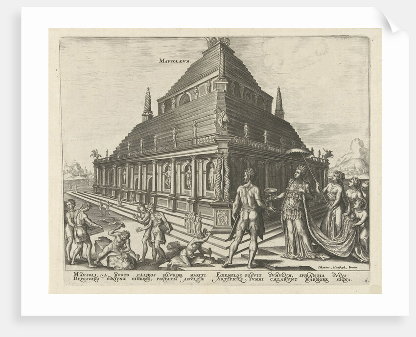 The Mausoleum at Halicarnassus by Philipp Galle