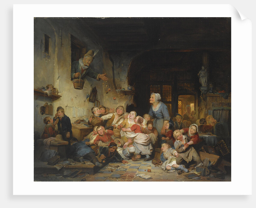 The Village School by Ferdinand de Braekeleer the Elder
