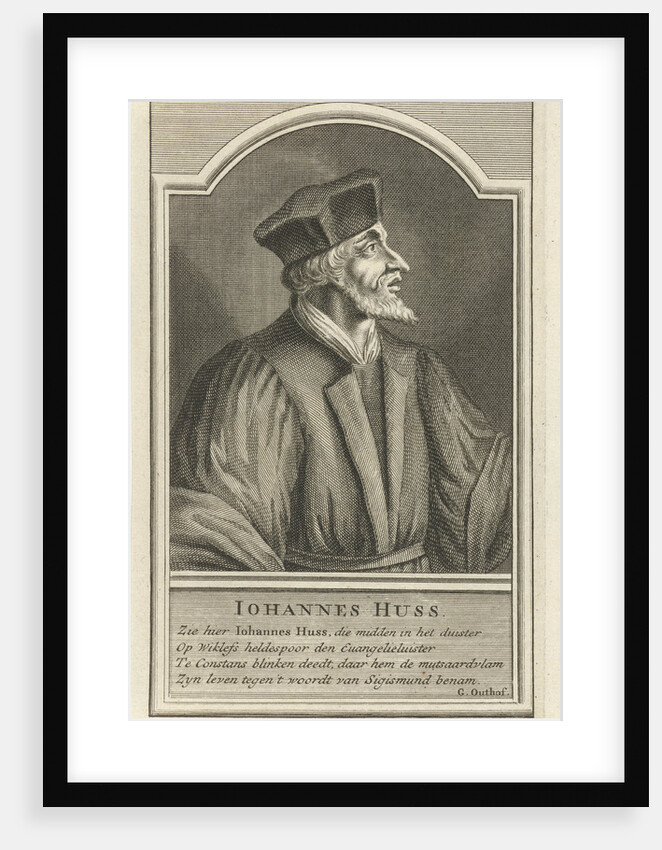 Portrait of John Hus, c. 1710 by Adolf van der Laan