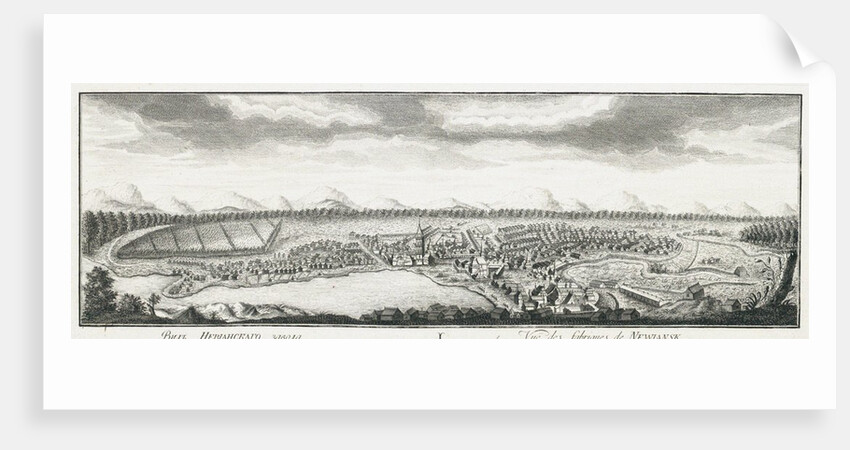 View of Nevyansk factories, ca 1735 by Johann Wilhelm Lürsenius