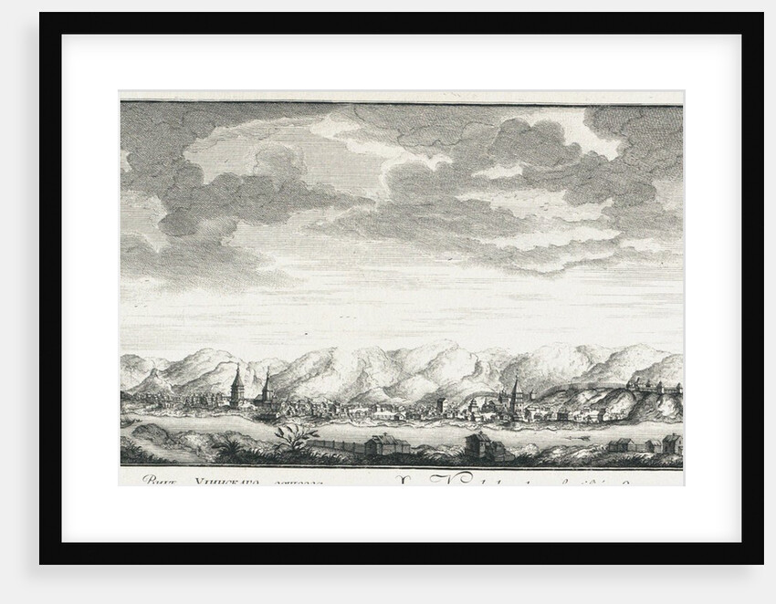 View of the fortress of Udinskoye, ca 1735 by Johann Wilhelm Lürsenius