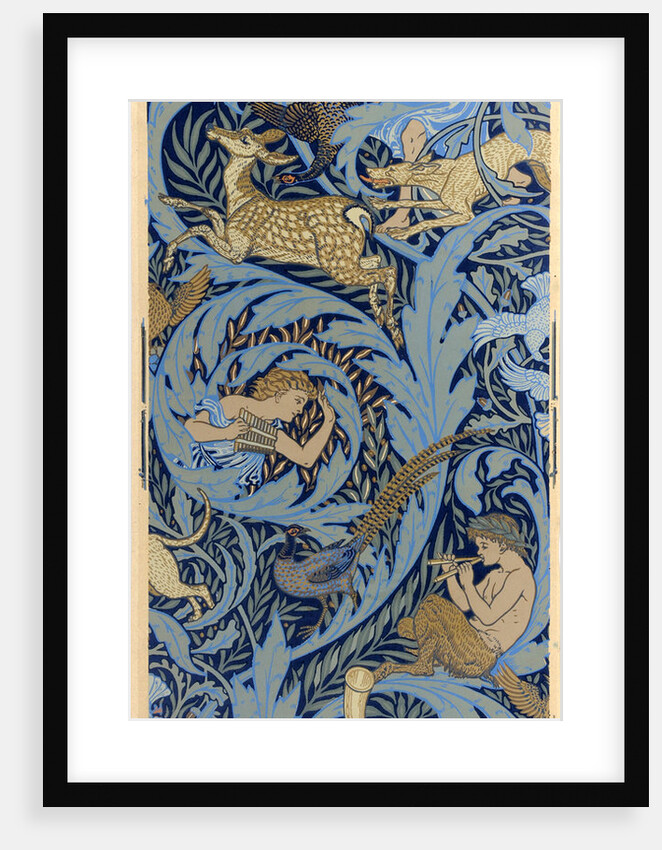Sidewall. Woodnotes, 1886 by Walter Crane