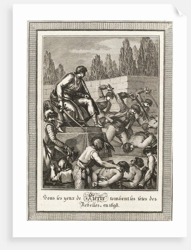 The execution of the Streltsy. From: Histoire de Russie by Blin de Sainmore, c. 1800 by François-Anne David