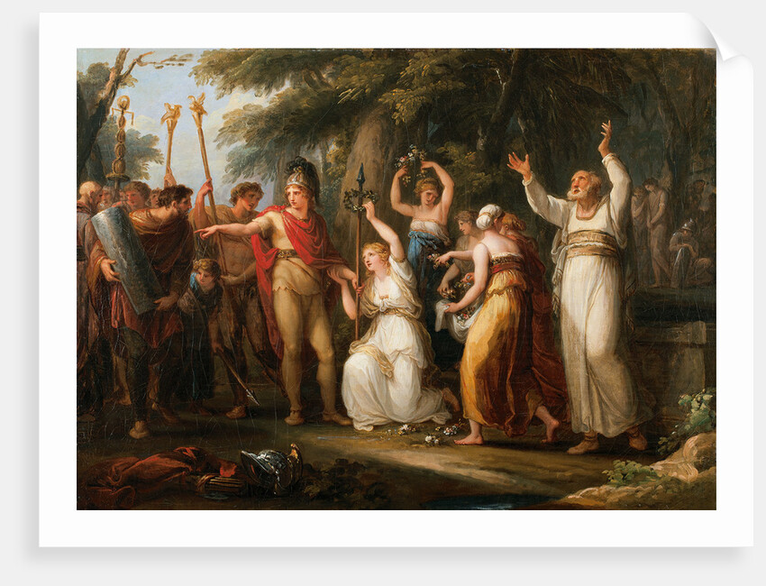 Thusnelda Crowning Hermann, 1785 by Angelika Kauffmann
