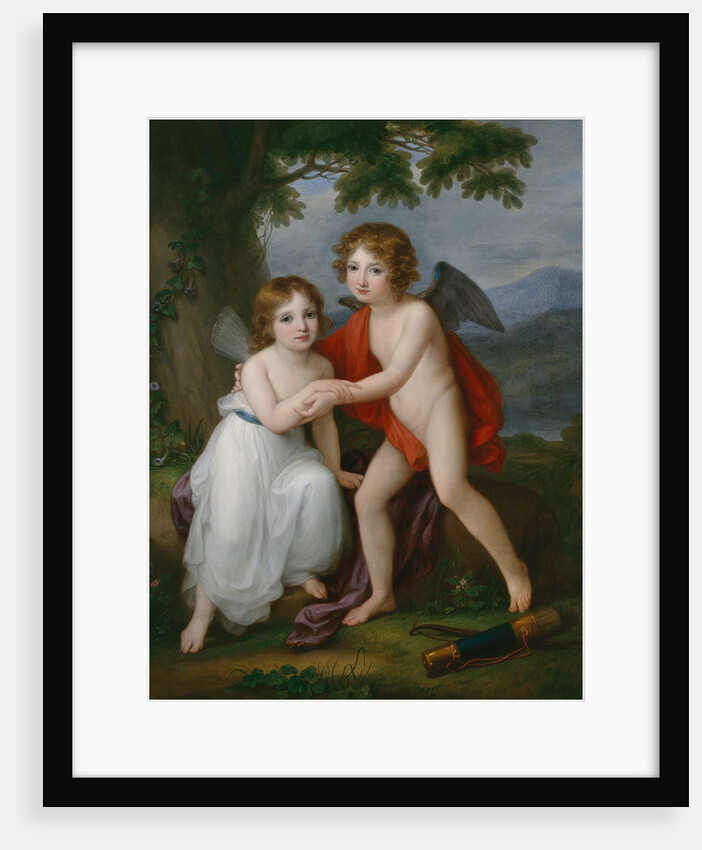 Portrait of the Plymouth siblings as Amor and Psyche, 1795 by Angelika Kauffmann