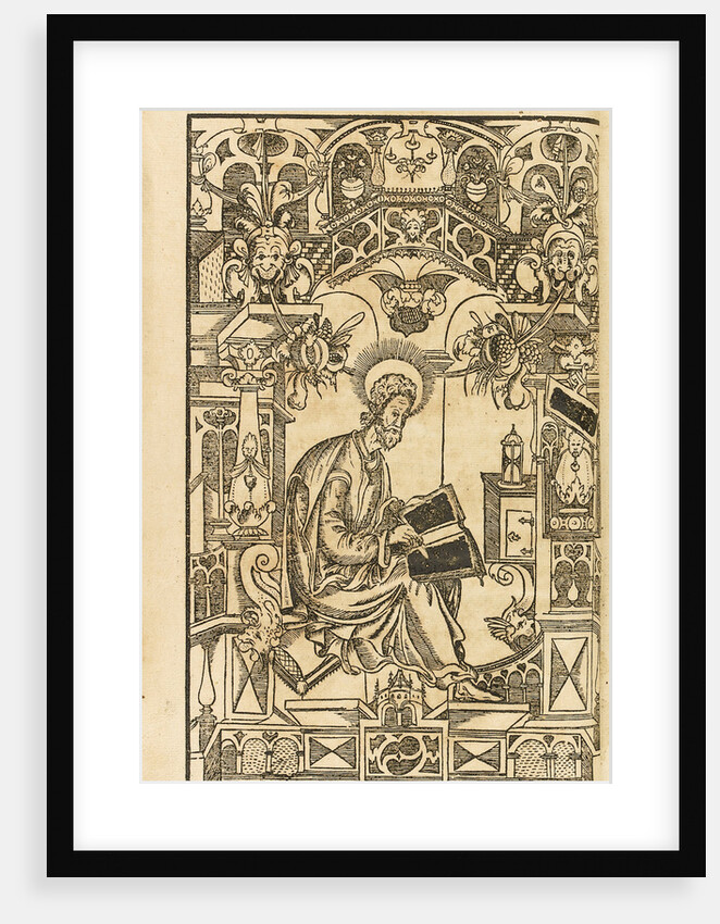 Saint Basil The Great. Illustration from the book The Asketikon (O postnichestve), 1594 by Pyotr Mstislavets