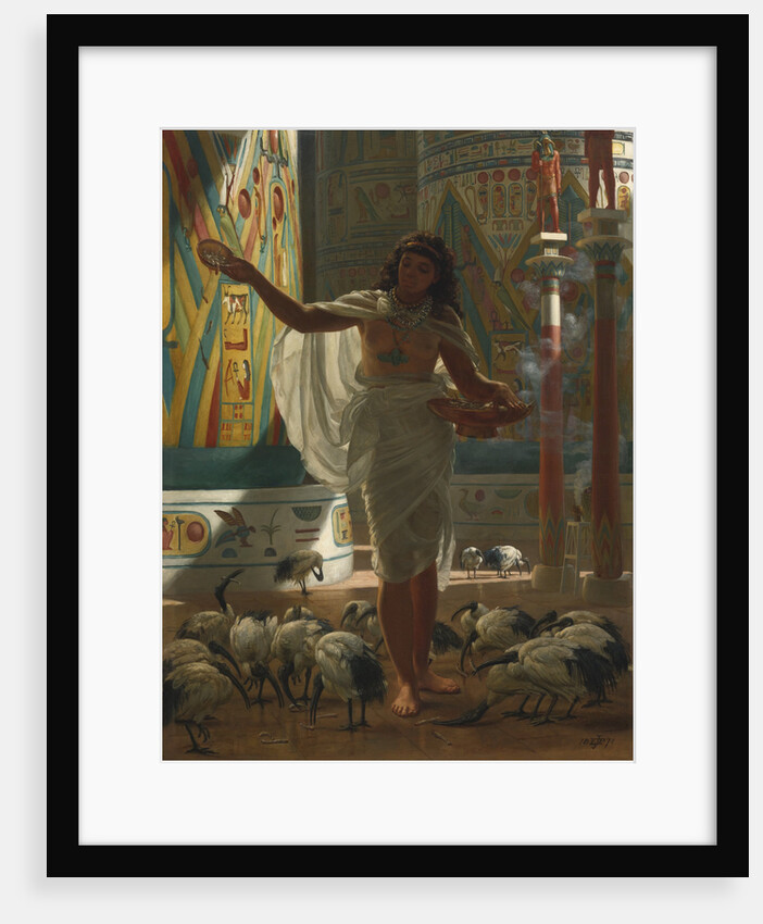 Feeding the Sacred Ibis in the Halls of Karnak, 1871 by Edward John Poynter