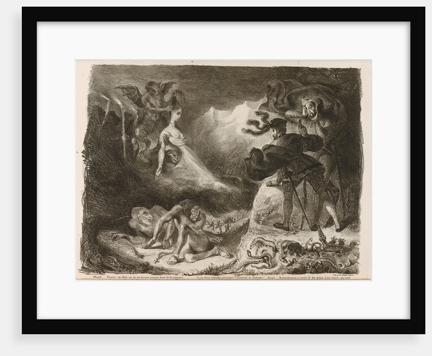 Illustration to Goethes Faust, 1828 by Eugène Delacroix