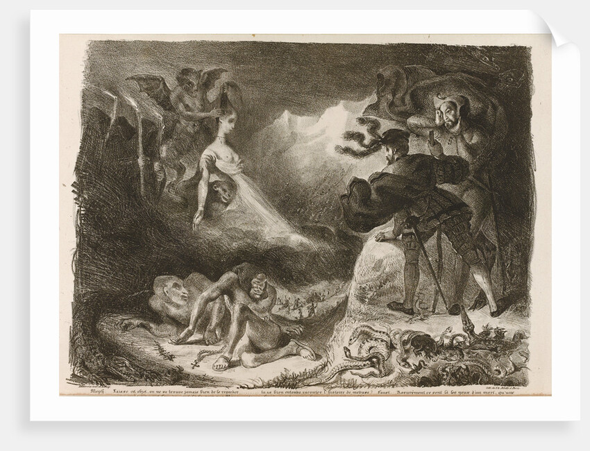 Illustration to Goethes Faust, 1828 by Eugène Delacroix