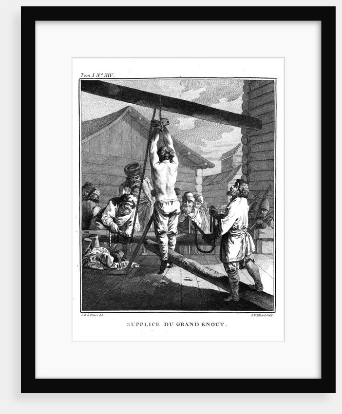 Punishment with a Great Knout by Jean-Baptiste Le Prince
