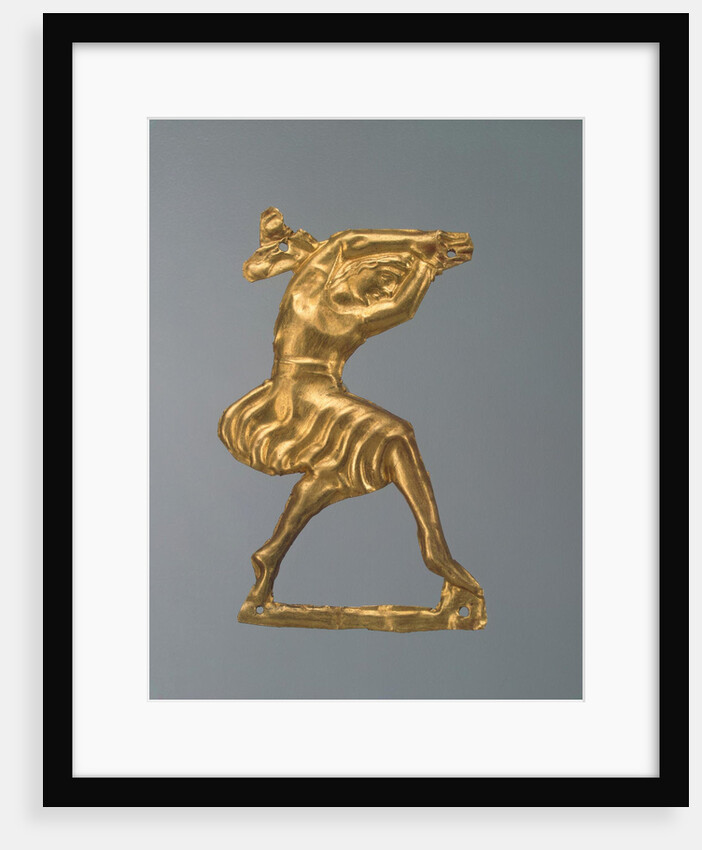 Gold plaque in the form of a dancing woman, 330-300 BC by Ancient jewelry