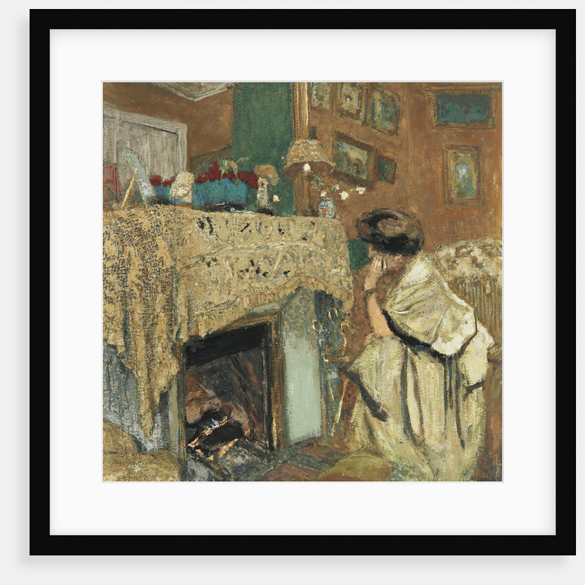 Madame Hessel by the fireplace, 1917-1918 by Édouard Vuillard