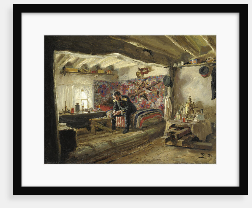 The Rushchuk Regiments headquarters of Rushchuk Tsesarevich Alexander Alexandrovich at Brestovets, by Vasili Dmitrievich Polenov