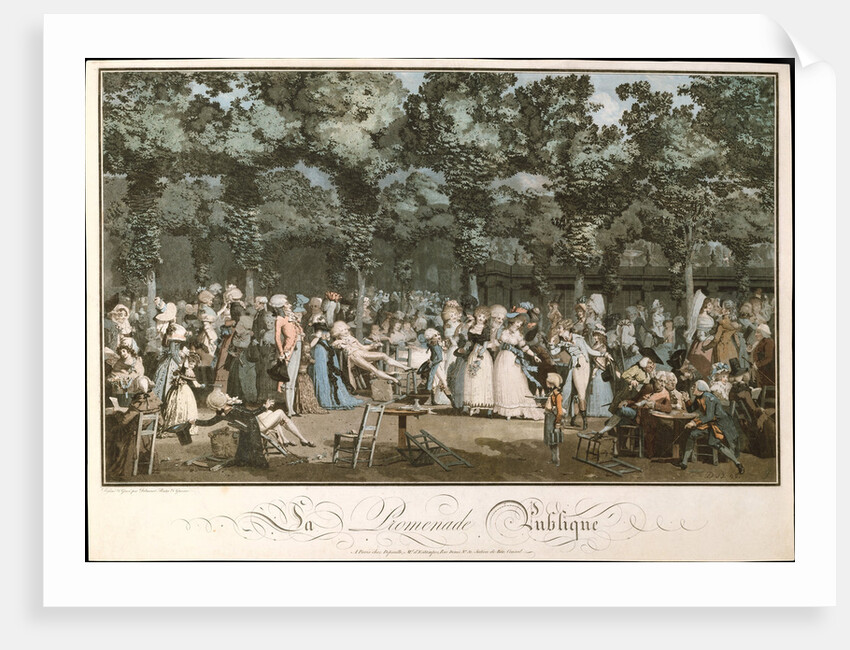 The Public Promenade, 1792 by Philibert-Louis Debucourt
