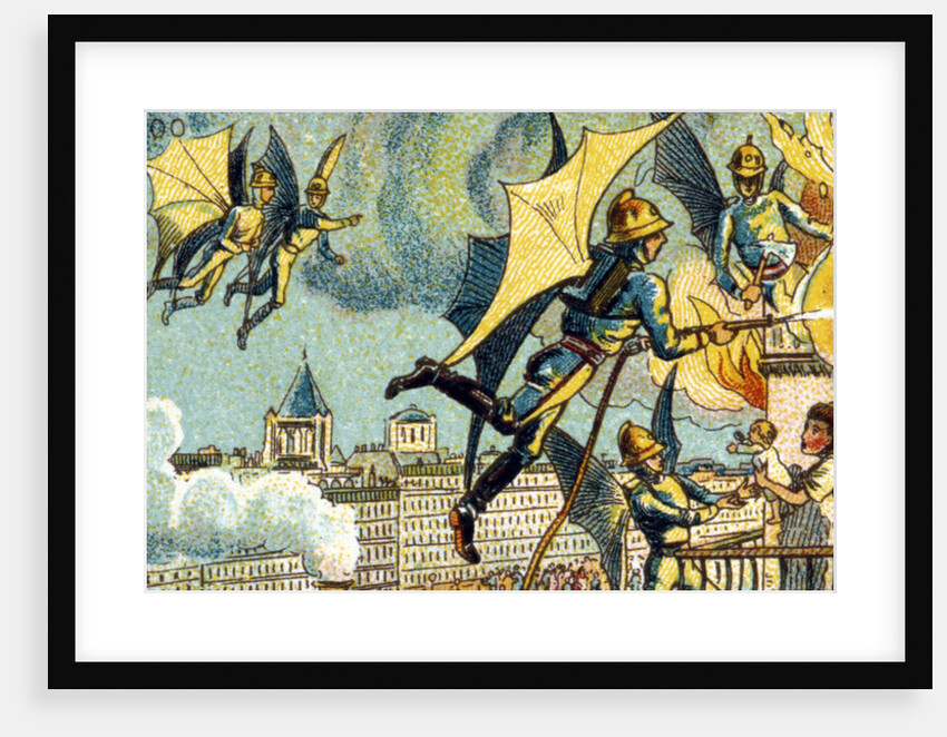 Flying Fireman by Jean-Marc Côté