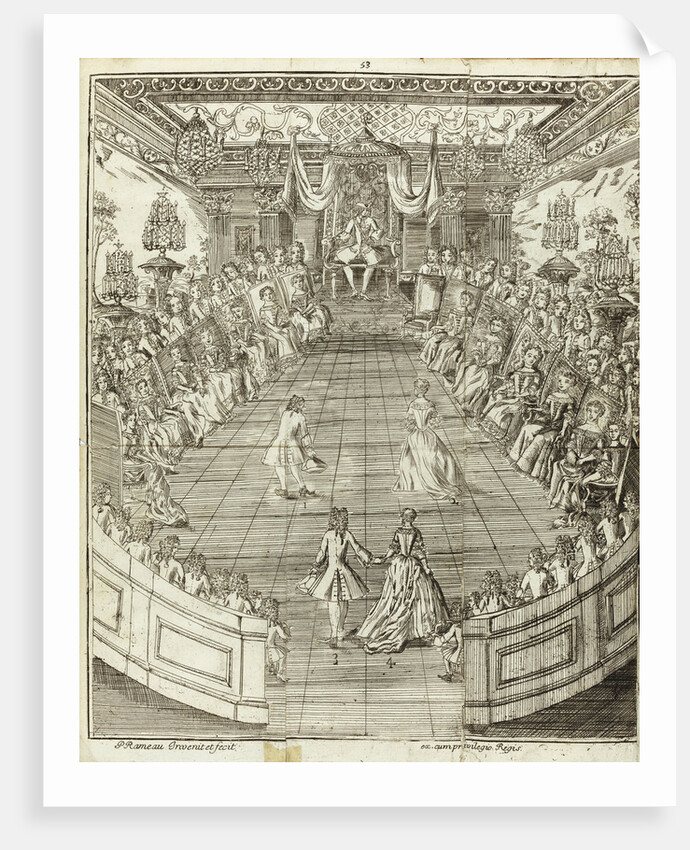 Illustration from Le Maître à danser, 1734 by Pierre Rameau