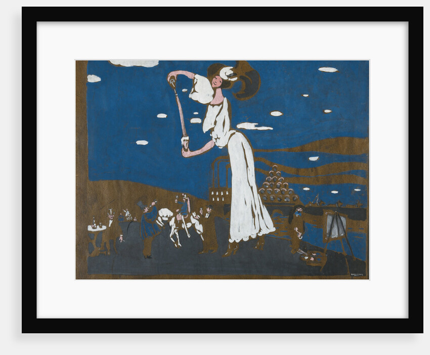 Sketch for a poster for a french brewery, 1906-1907 by Wassily Vasilyevich Kandinsky
