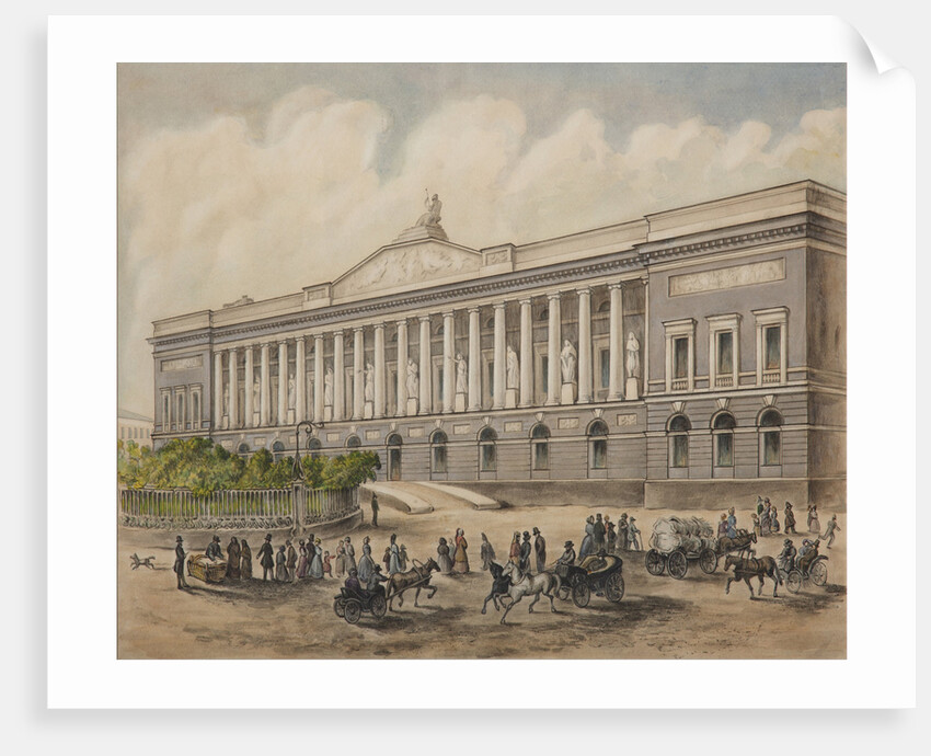 The Imperial Public Library in Saint Petersburg, 1840s by Pyotr Fyodorovich Borel