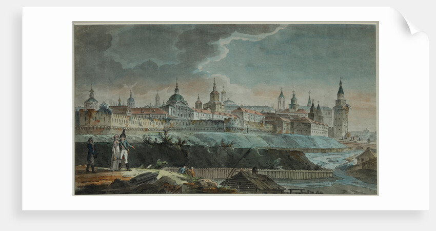 View of the Neglinnaya River and Kitay-gorod from the Petrovsky Square, 1790s by Giacomo Antonio Domenico Quarenghi
