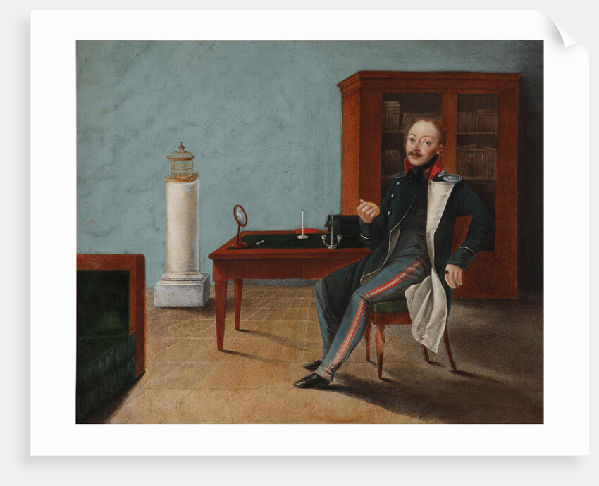 Portrait of Alexander Stepanovich Talyzin in his studio, 1820s by Anonymous