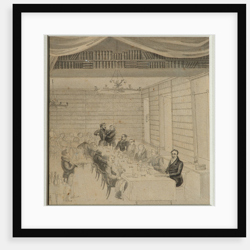 Literary Feasting in the bookstore of Aleksander Smirdin, 1832 by Alexander Pavlovich Briullov