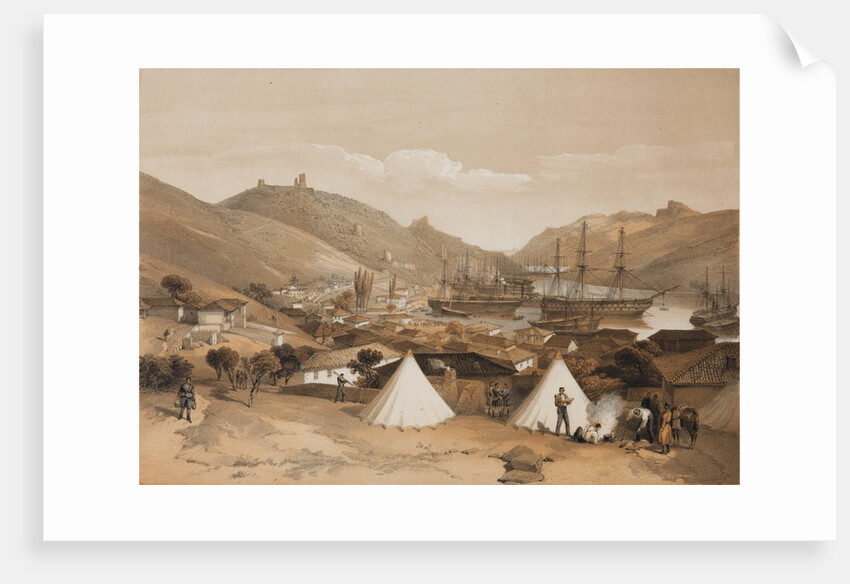 Balaclava. View onto the sea, 1855 by William Simpson