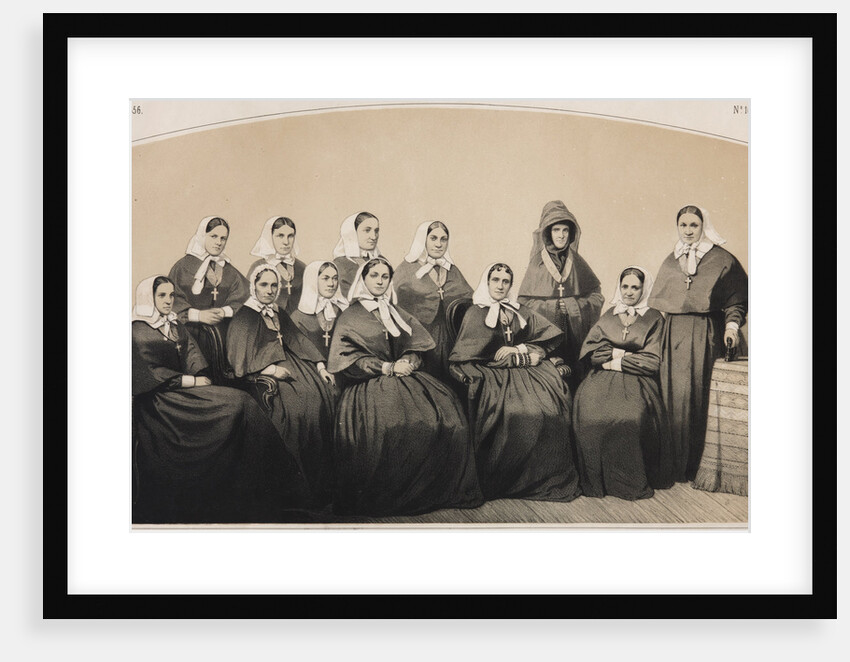 The nurses of the Krestovozdvizhenskaya Commune of Nurses, 1854 by Vasily Timm