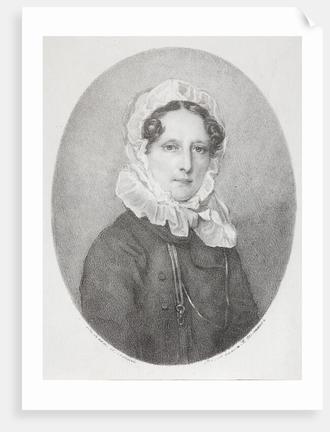 Portrait of Countess Anna Sergeievna Golitsyna, née Vsevolzhskaya, 1820s by Vladimir Ivanovich Pogonkin