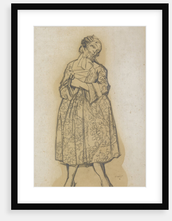 Costume design for the ballet Les femmes de bonne humeur (The Good-Humoured Ladies), 1917 by Léon Bakst