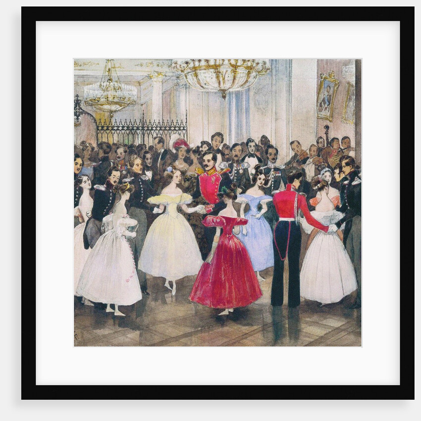 The Ball in the House of Princess Maria Baryatinskaya, 1830s by Grigori Grigorievich Gagarin