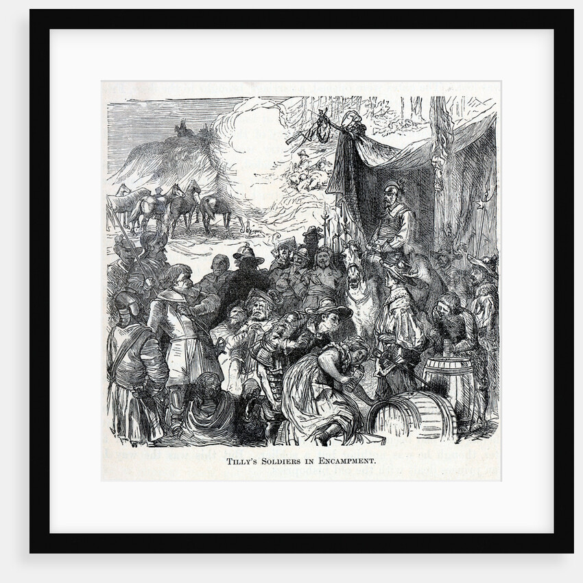 Tillys Soldiers in Encampment, 1882 by Anonymous