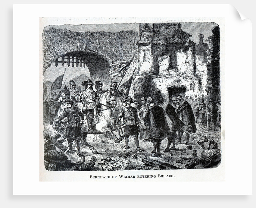 Bernhard of Weimar entering Breisach, 1882 by Anonymous