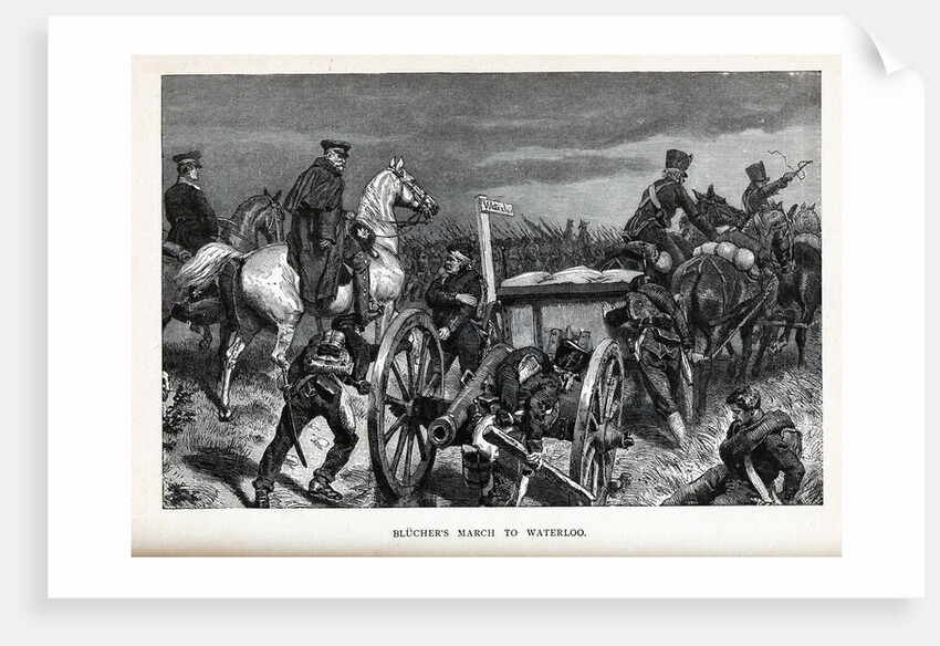 Blüchers Marsh to Waterloo, 1882 by Anonymous