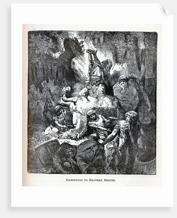 Sacrificing to Heathen Deities, 1882 by Anonymous