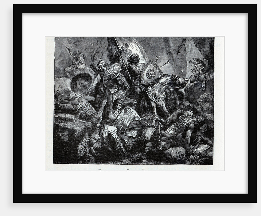 The Battle of Roncevaux Pass, 1882 by Anonymous