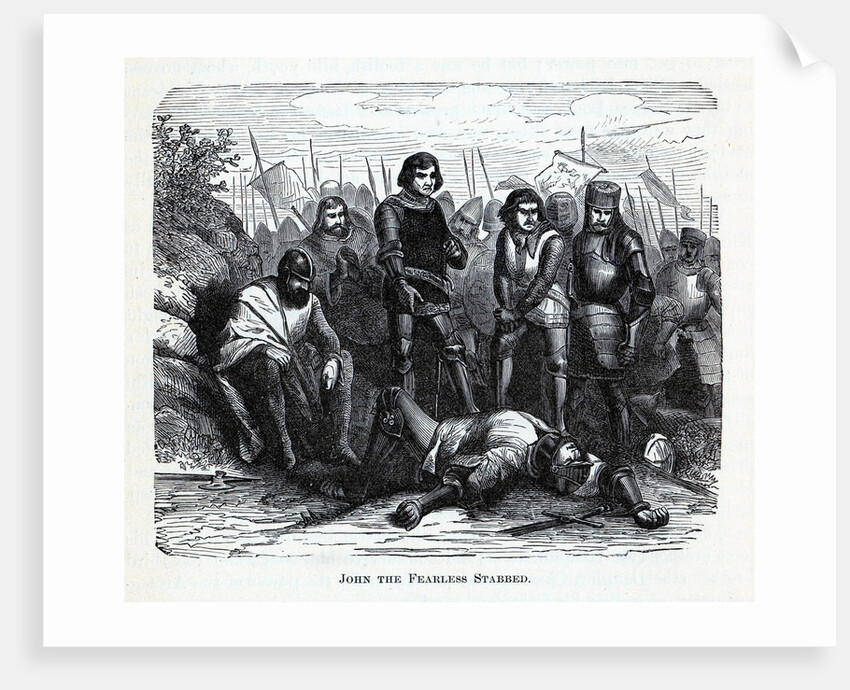 John the Fearless Stabbed, 1882 by Anonymous