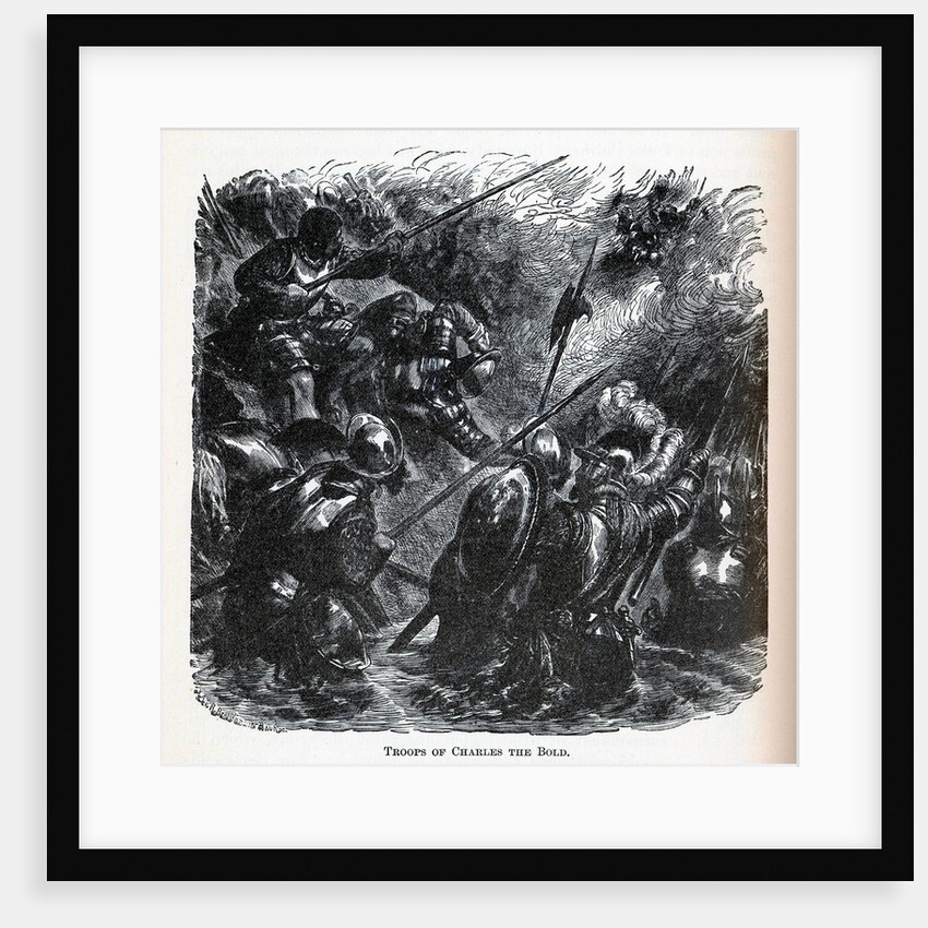 Troops of Charles the Bold, 1882 by Richard Brend'amour